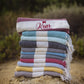 Taupe Luxury Fouta Oversized Beach Towel Ksar Collection
