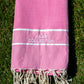 pink fouta towel