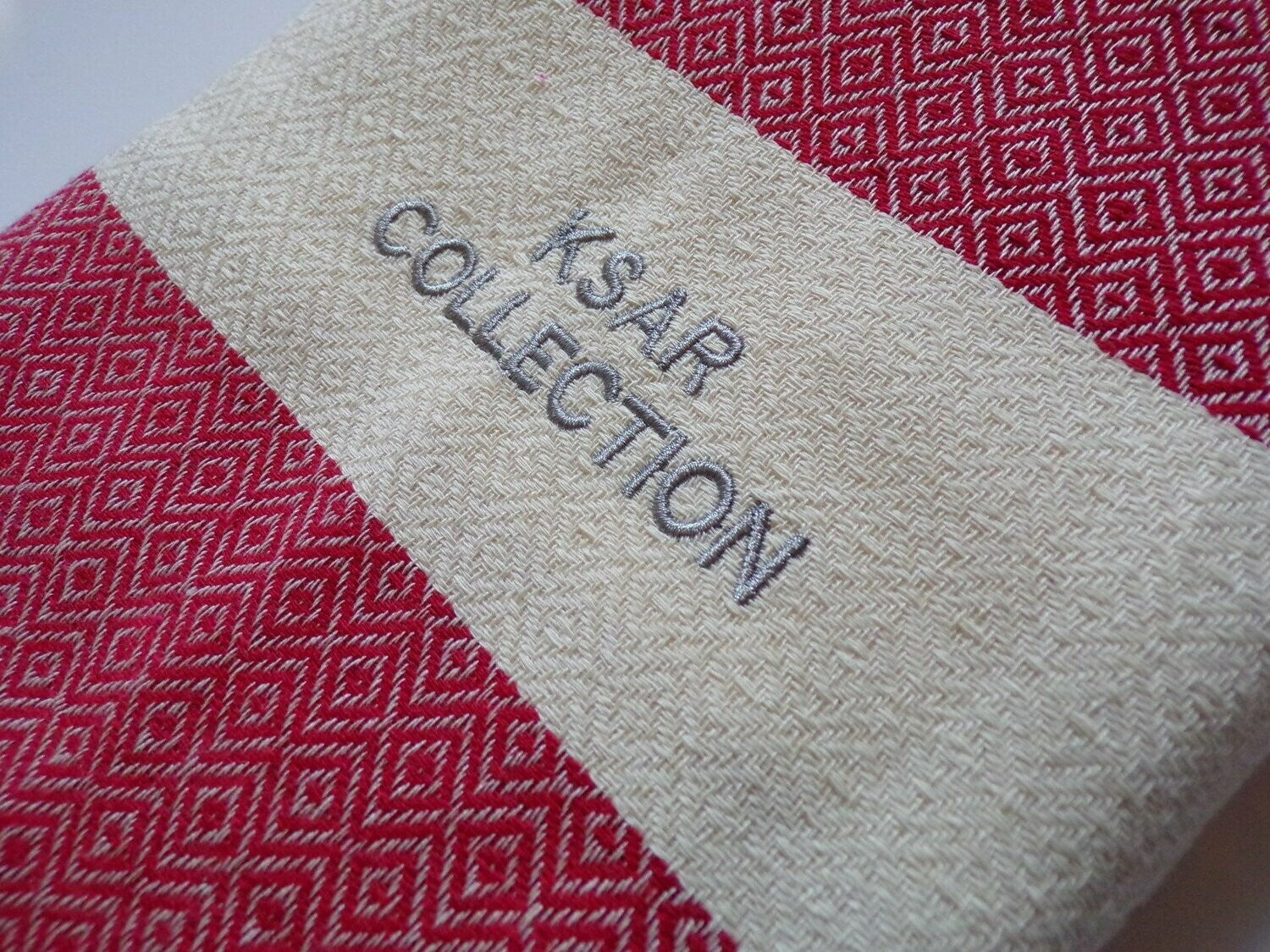KSAR Collection red fouta towel