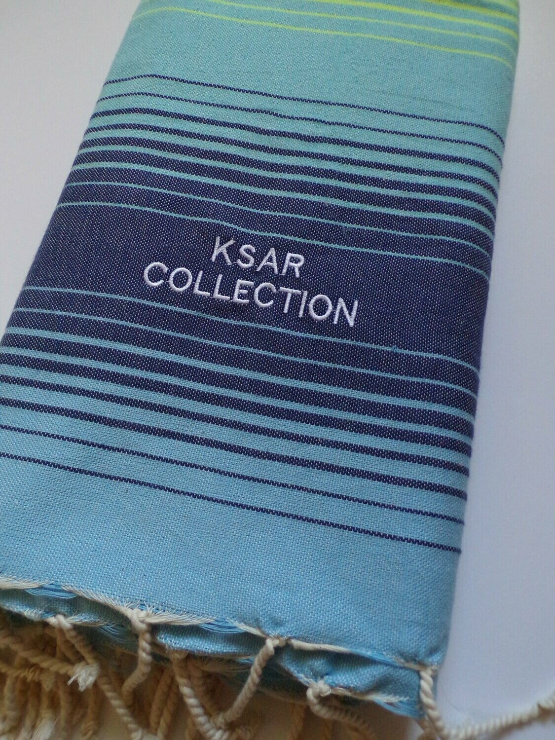 KSAR Collection blue fouta towel
