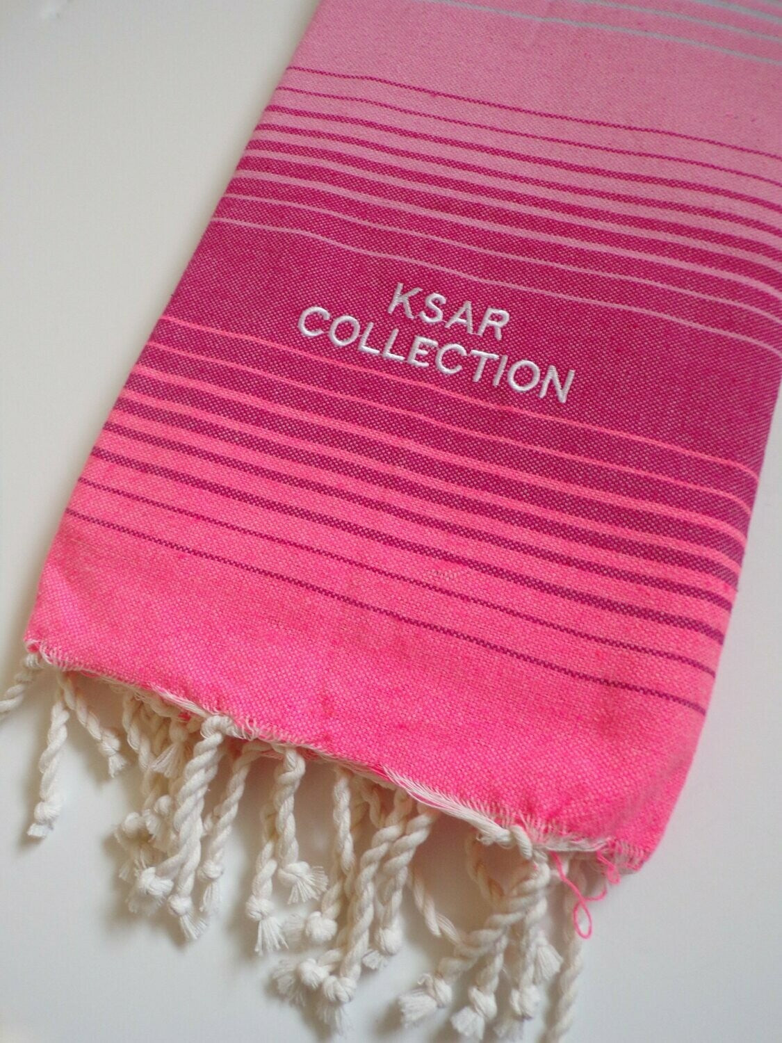 KSAR Collection pink fouta towel
